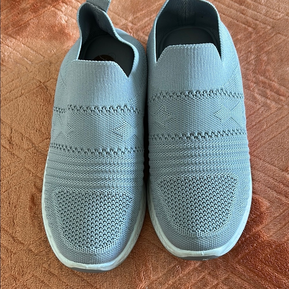 Women Grey Slip-On Sneakers